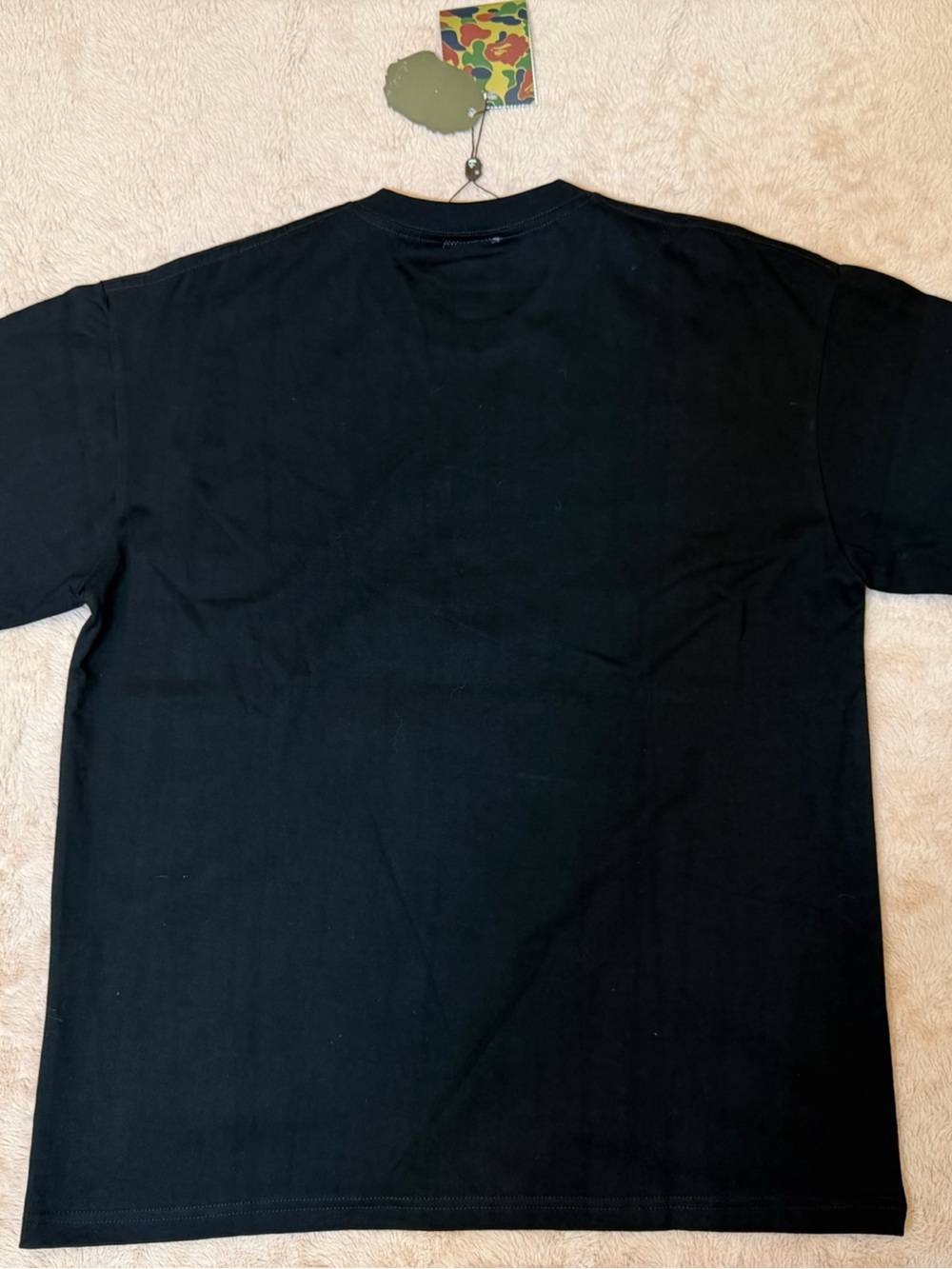Bape Kids Black Graphic Buddha Face Tee - Picture 3 of 3